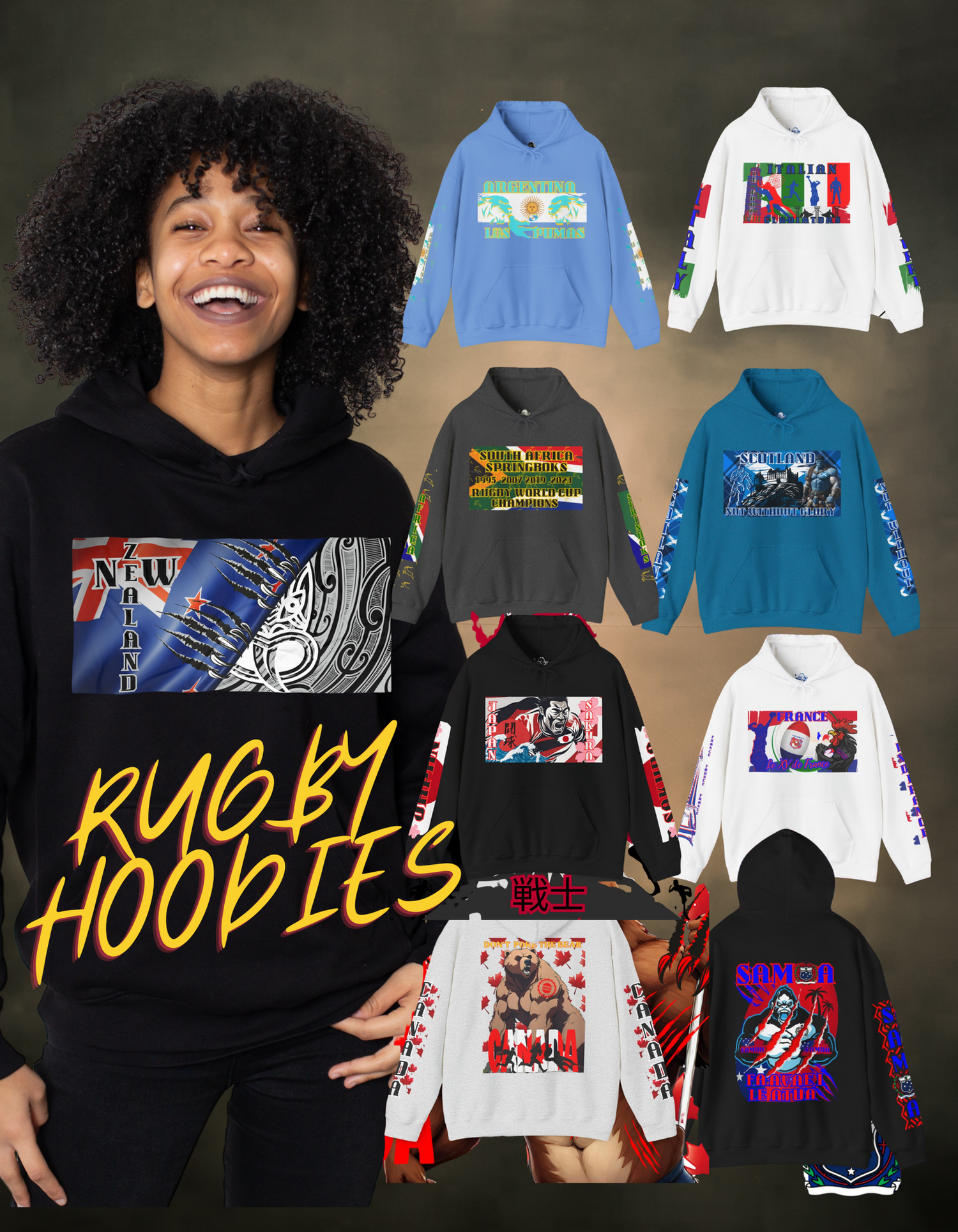 World Rugby Supporter Hoodie Collection