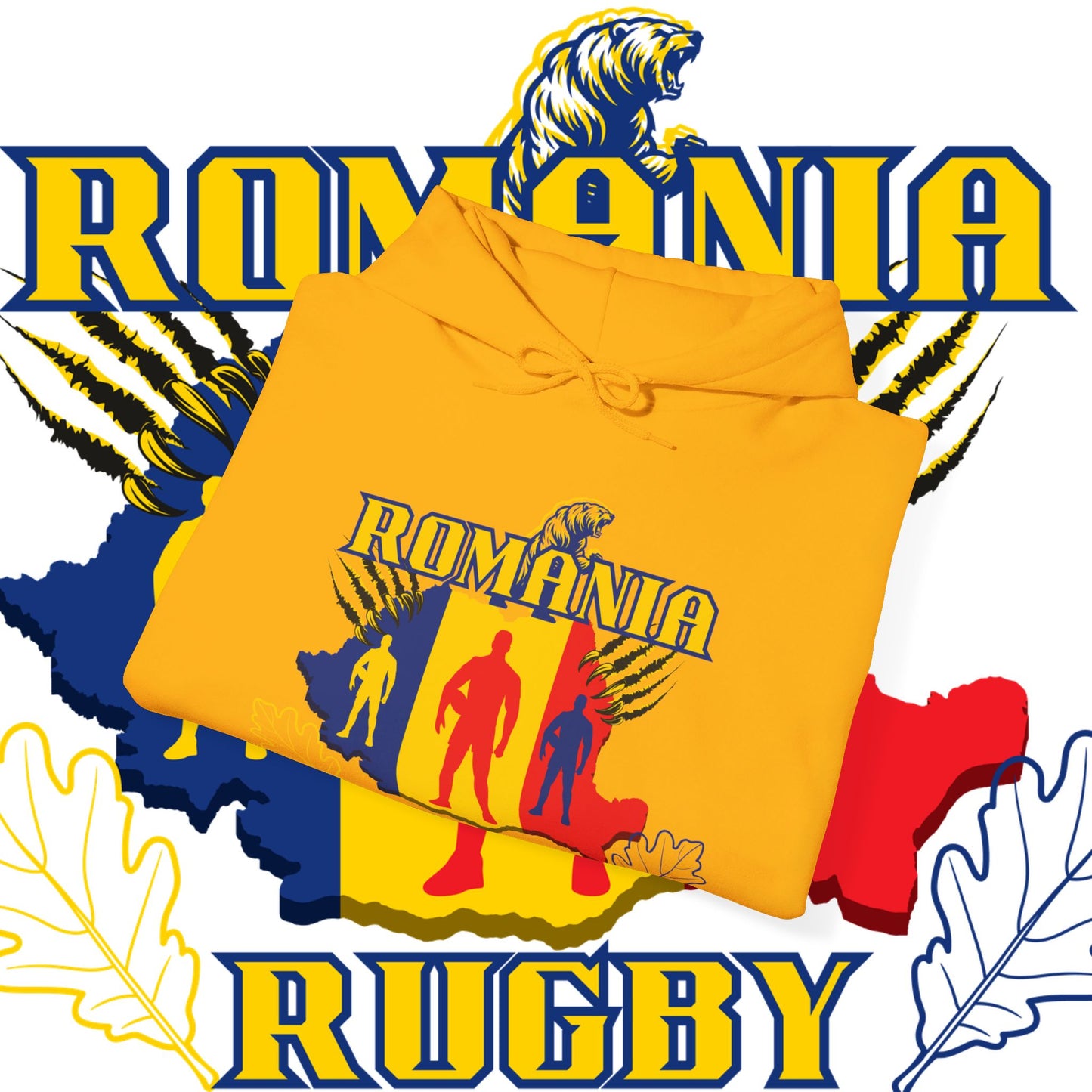 Romania Hoodie Sweatshirt, rugby pullover, winter gift, Supporter Hoodie, world rugby, unisex