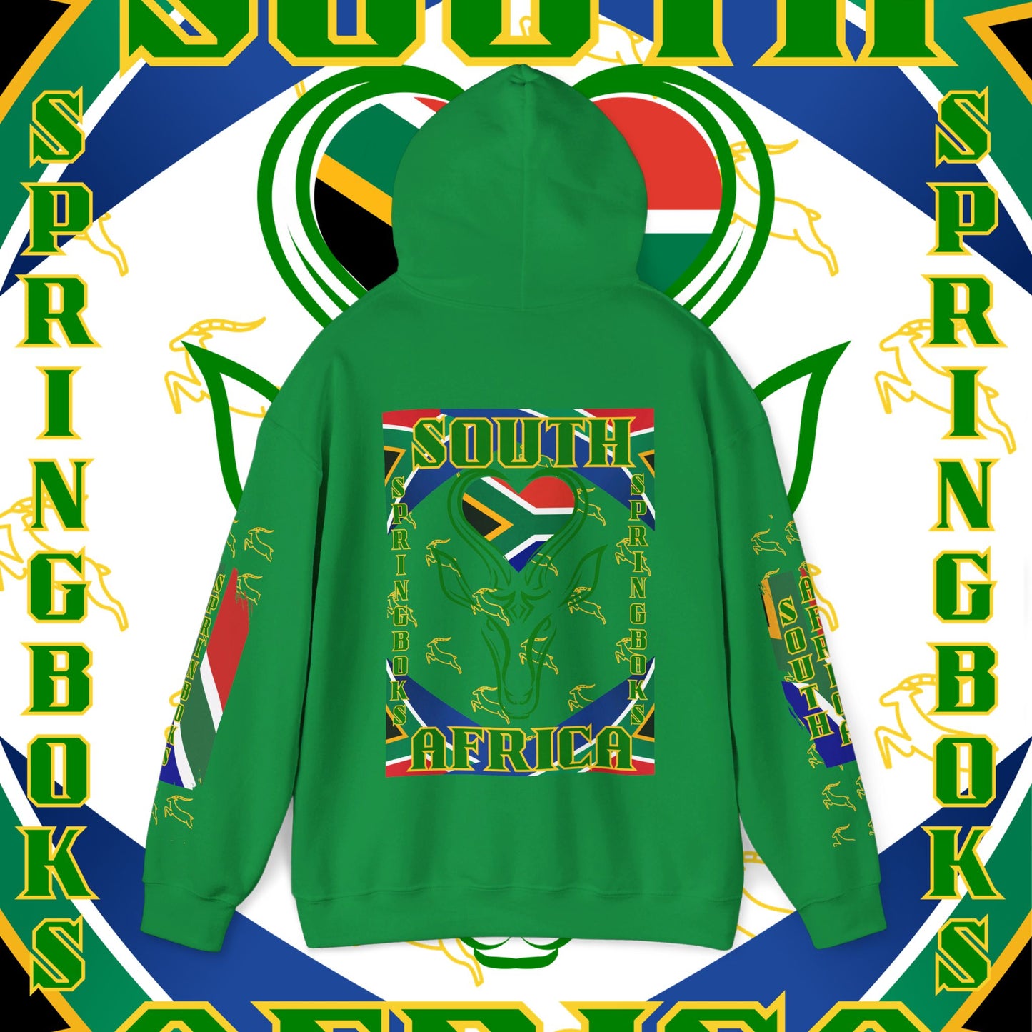 South African Hoodie Sweatshirt, Springboks, Rugby World champions hoodie, Springbok hoodie, pullover, winter gift,