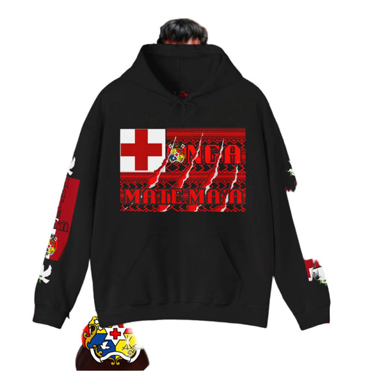 Tonga Hoodie, Mate Ma'A hoodie, tongan Hooded Sweatshirt, islander hoodie, tongan, streetwear Graphic Hoodie, represent tonga,unisex