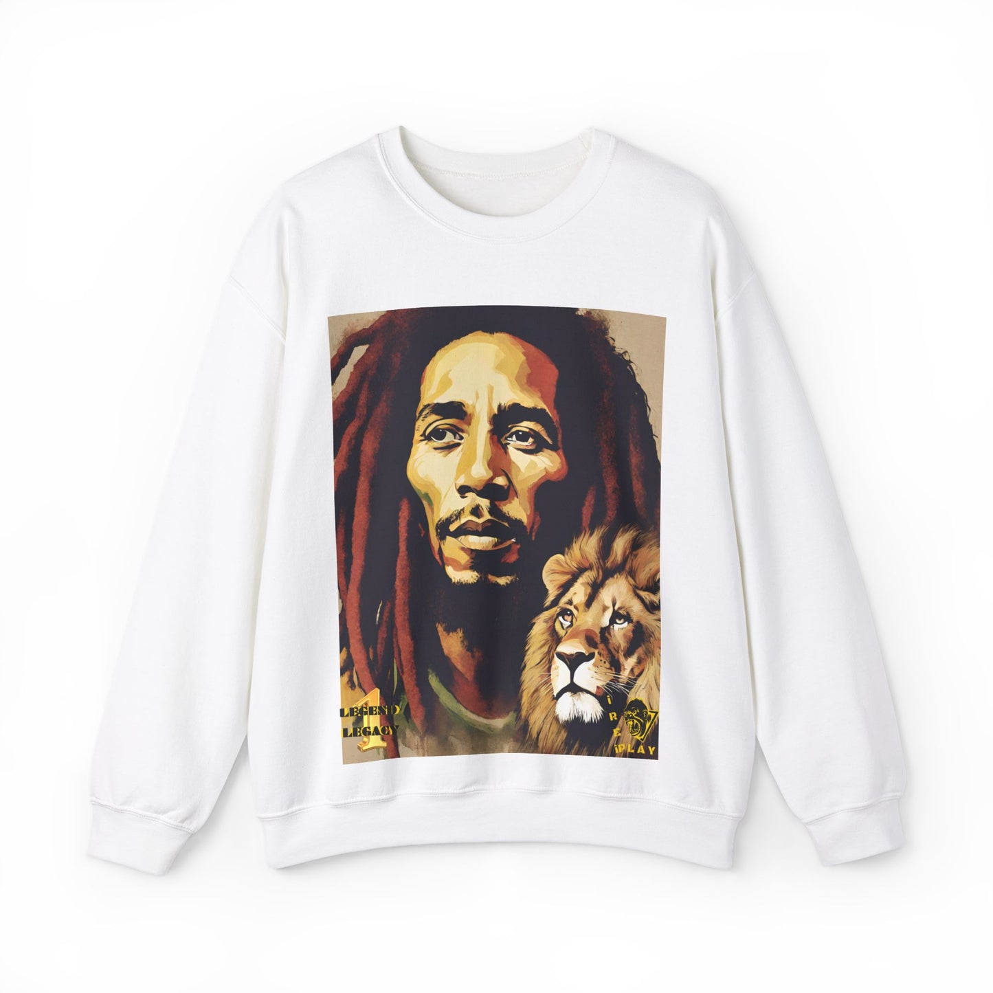 Bob Marley One Love Legacy Reggae Jamaica Rasta Jah Unisex Heavy Blend™ Crewneck Sweatshirt