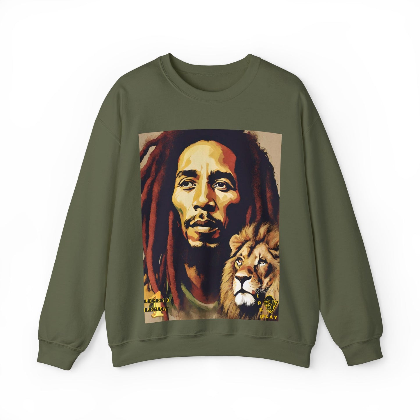 Bob Marley One Love Legacy Reggae Jamaica Rasta Jah Unisex Heavy Blend™ Crewneck Sweatshirt