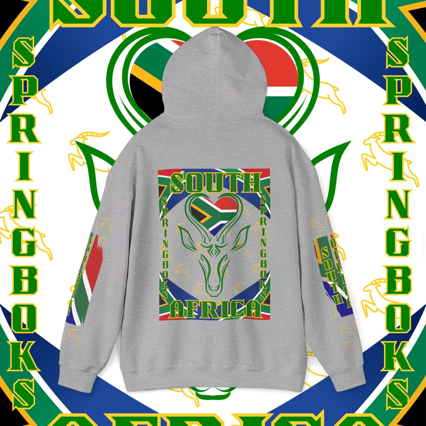 South African Hoodie Sweatshirt, Springboks, Rugby World champions hoodie, Springbok hoodie, pullover, winter gift,