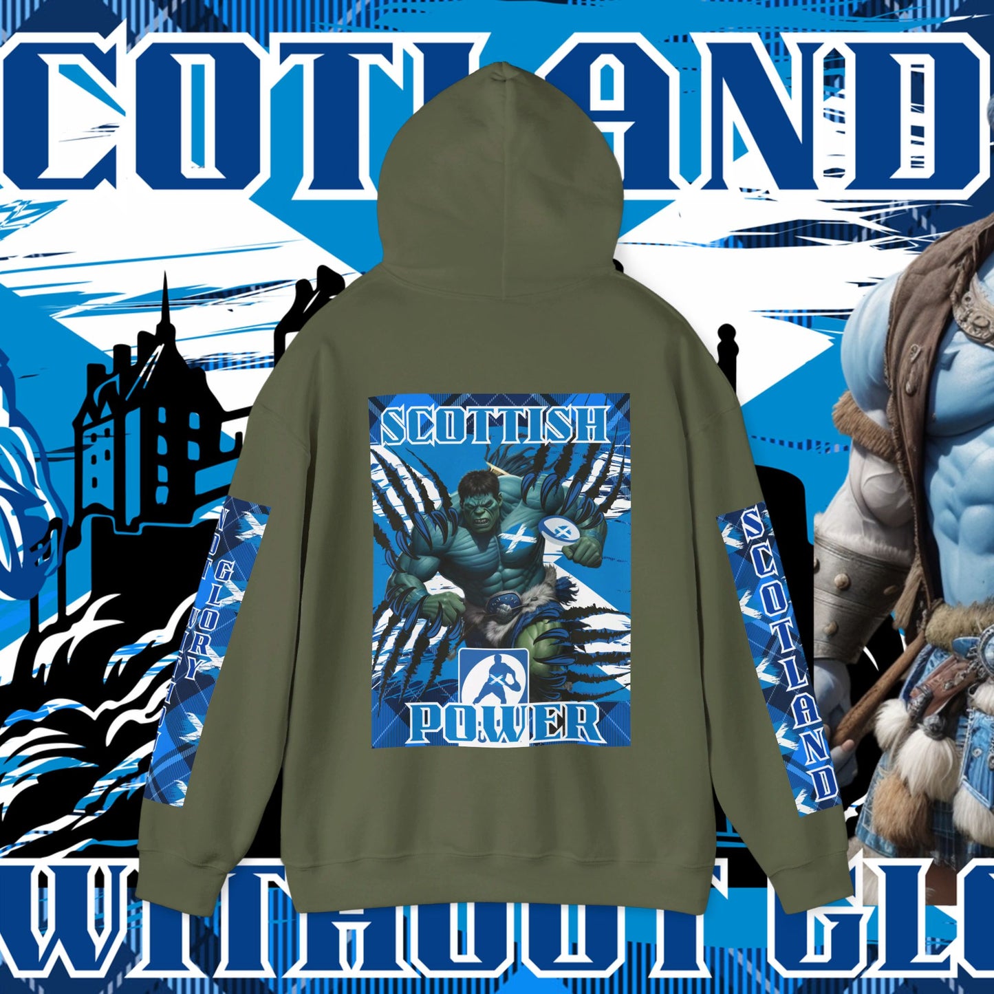 Scotland Hoodie, Scottish rugby Sweatshirt, Pullover, Winter Hoodie, Supporter Hoodie, Edinburgh castle, Rugby