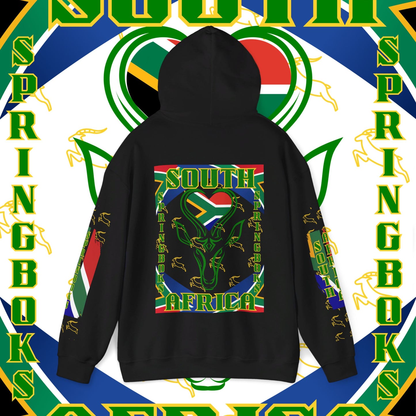 South African Hoodie Sweatshirt, Springboks, Rugby World champions hoodie, Springbok hoodie, pullover, winter gift,