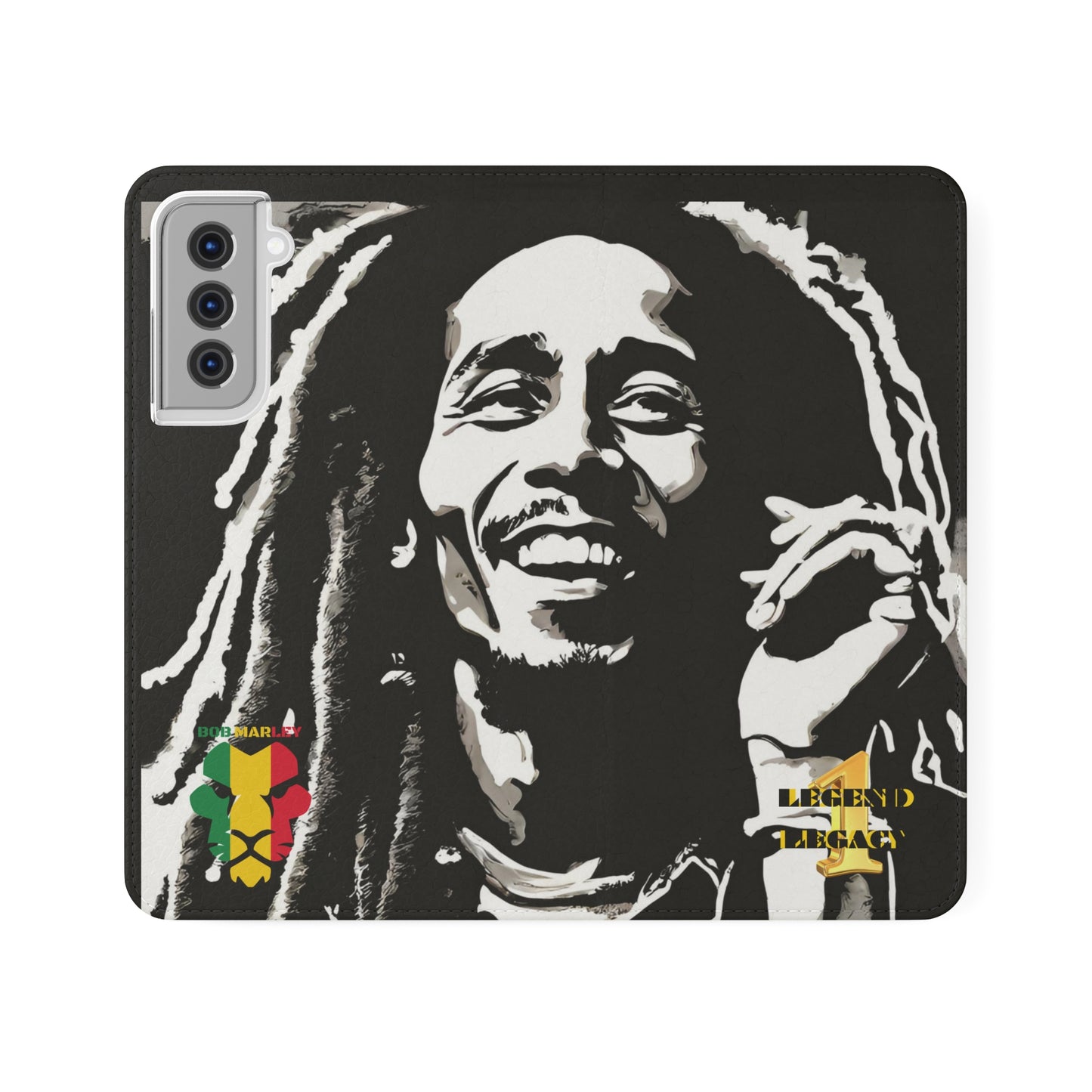 Bob Marley One Legend One Legacy Reggae Rasta Portrait  Flip Cases