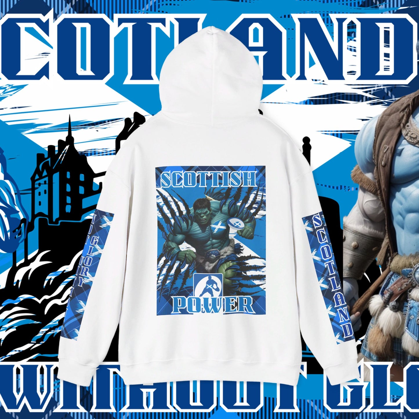 Scotland Hoodie, Scottish rugby Sweatshirt, Pullover, Winter Hoodie, Supporter Hoodie, Edinburgh castle, Rugby