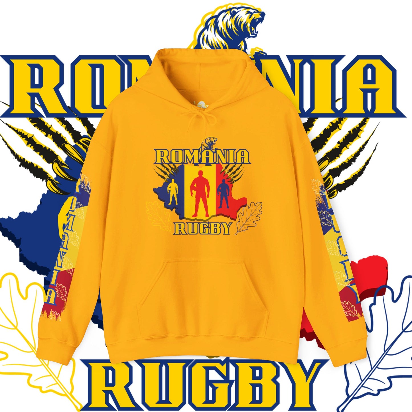 Romania Hoodie Sweatshirt, rugby pullover, winter gift, Supporter Hoodie, world rugby, unisex