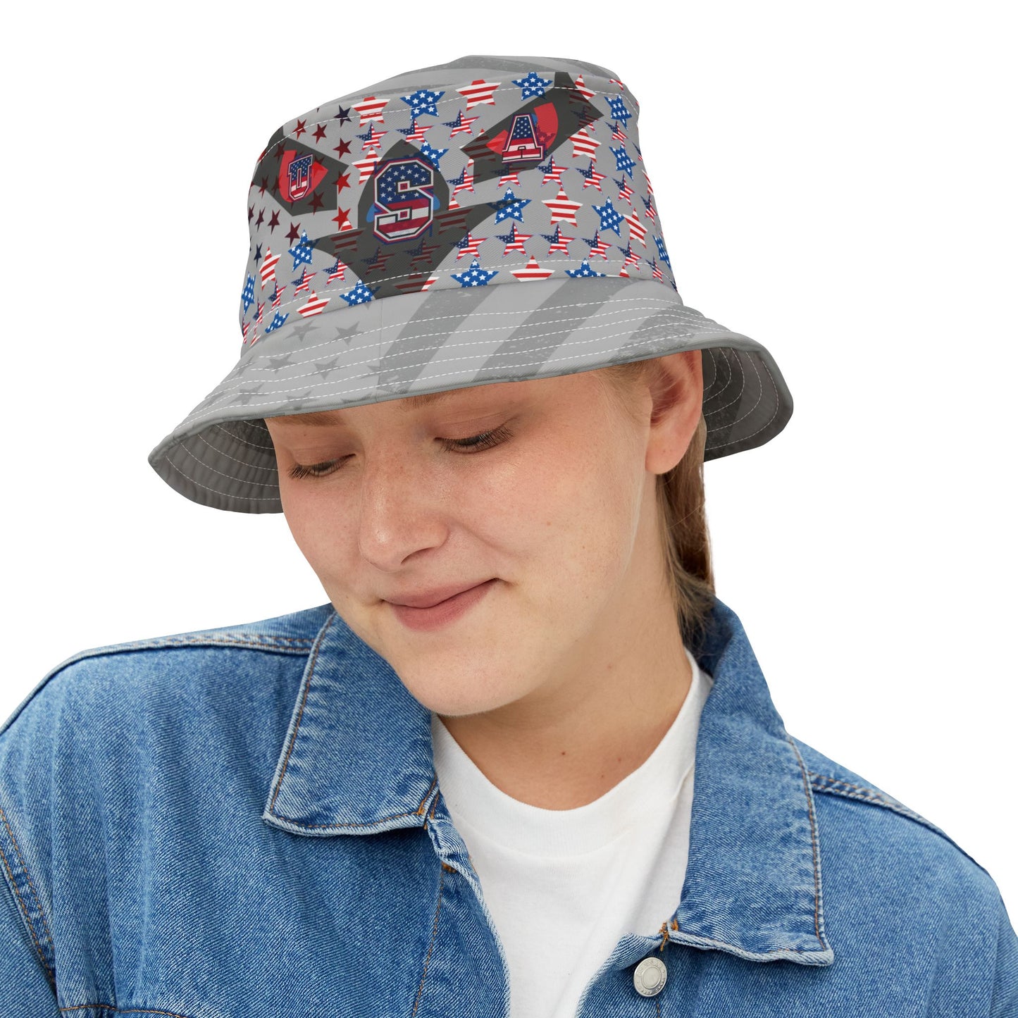 Bucket Hat - USA Eagle Flag Pride