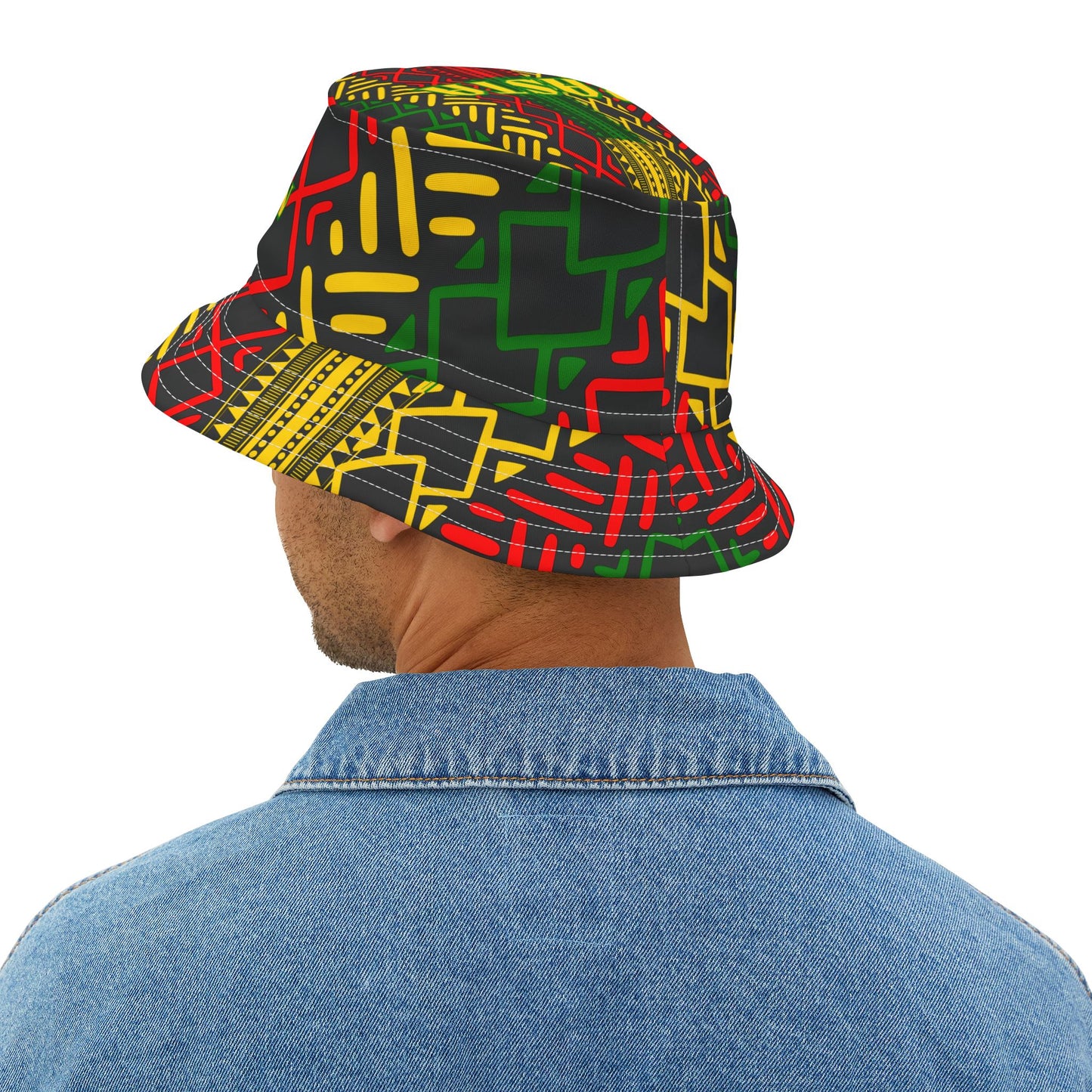 Bucket Hat- Rastaman, Rasta, Reggae music, Jamaica Headwear, Urban wear, Style Jamaica,