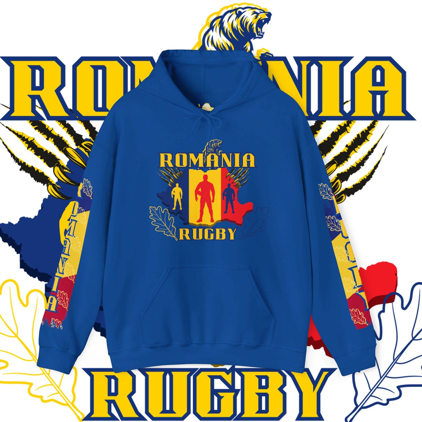 Romania Hoodie Sweatshirt, rugby pullover, winter gift, Supporter Hoodie, world rugby, unisex