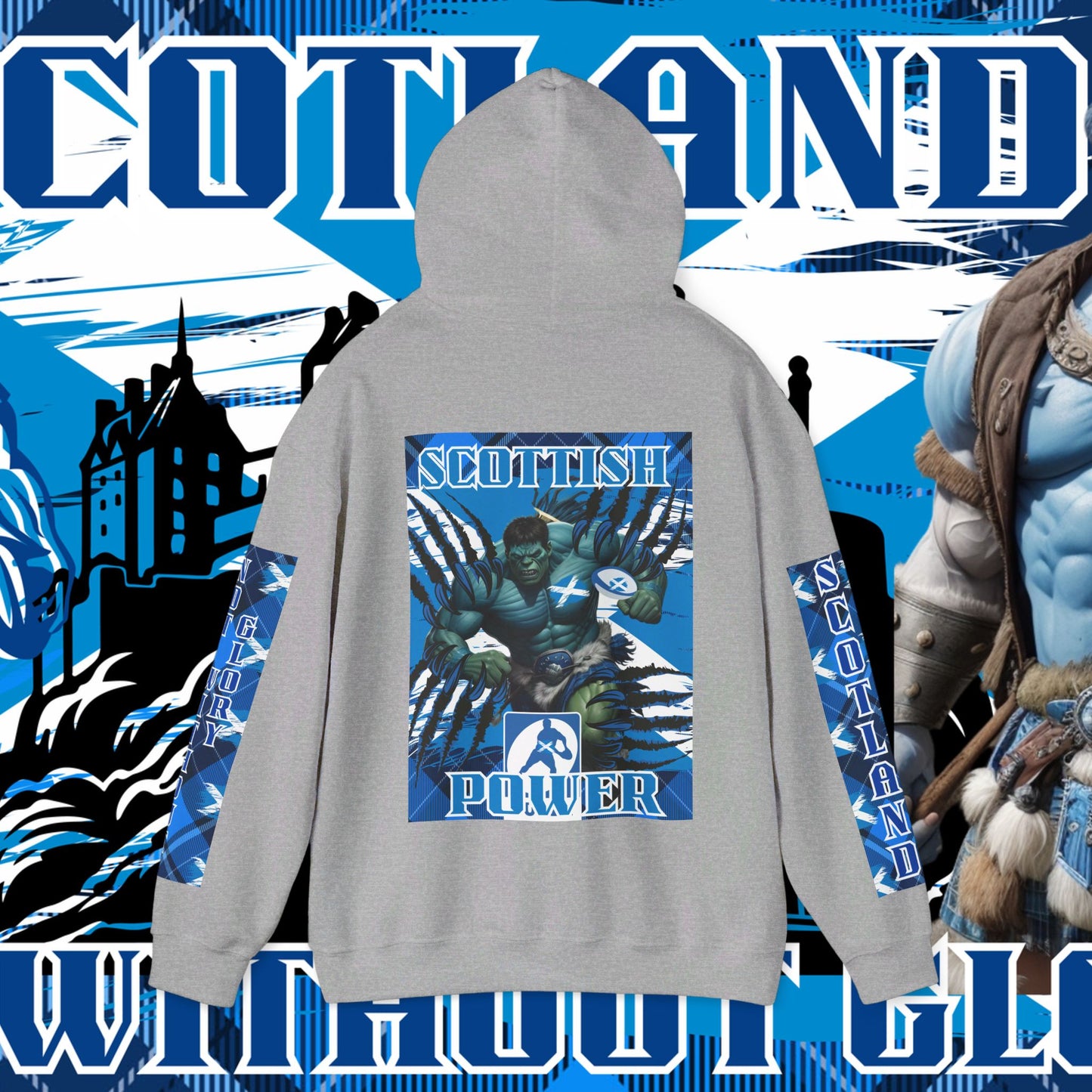 Scotland Hoodie, Scottish rugby Sweatshirt, Pullover, Winter Hoodie, Supporter Hoodie, Edinburgh castle, Rugby