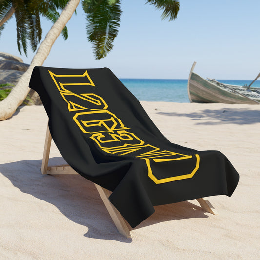 Beach Towel - Legend 23, Summer Towel, Unique Beach Blanket, Oversized Towel, Beach Accessories, Gift for Surfer