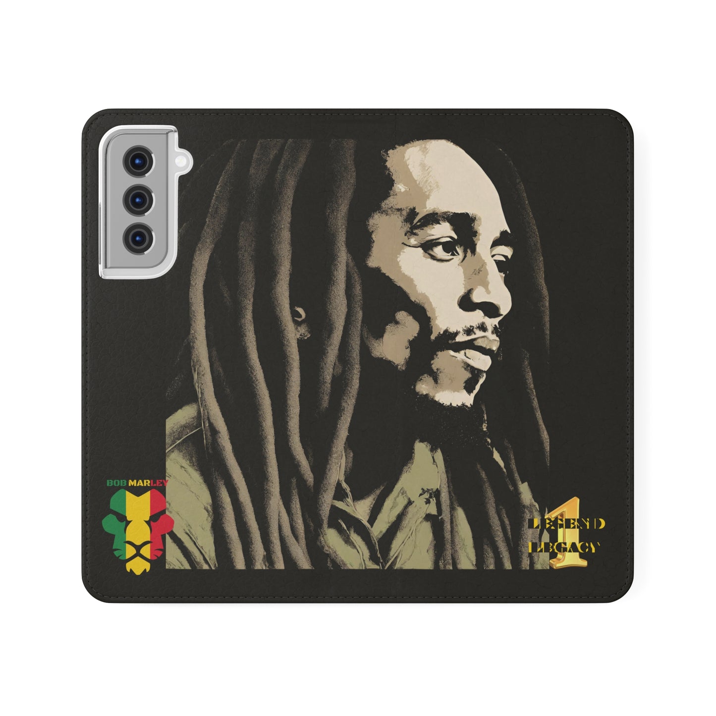 Bob Marley One Legend One Legacy Reggae Rasta Flip Cases