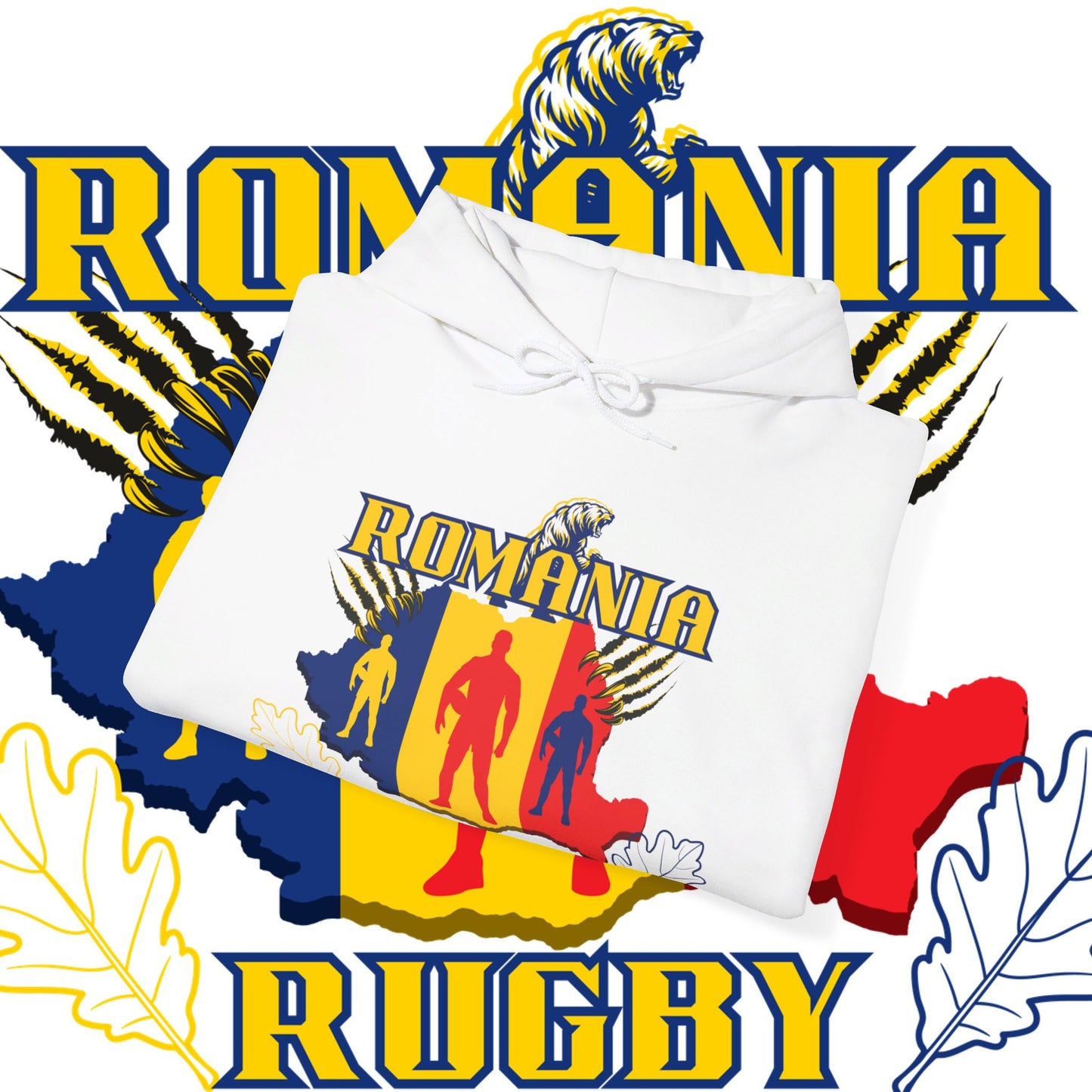 Romania Hoodie Sweatshirt, rugby pullover, winter gift, Supporter Hoodie, world rugby, unisex