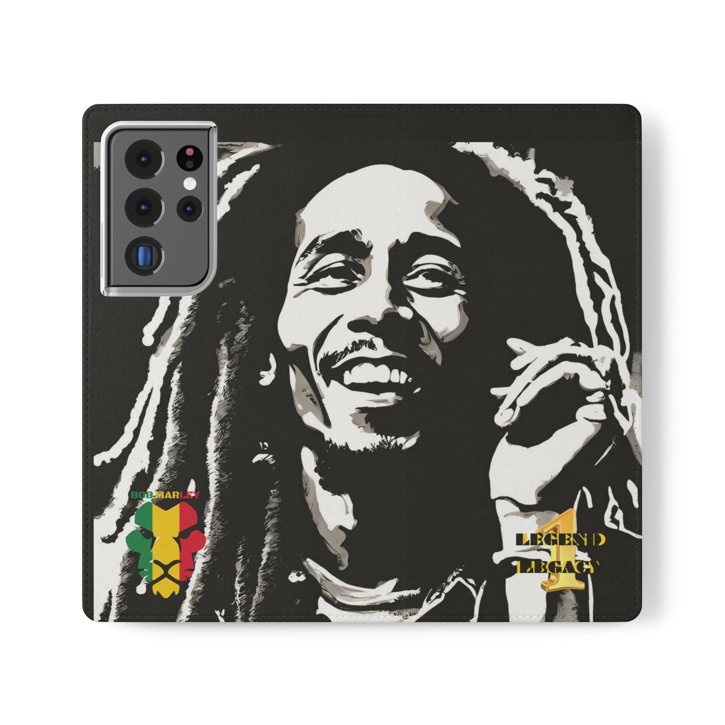 Bob Marley One Legend One Legacy Reggae Rasta Portrait  Flip Cases