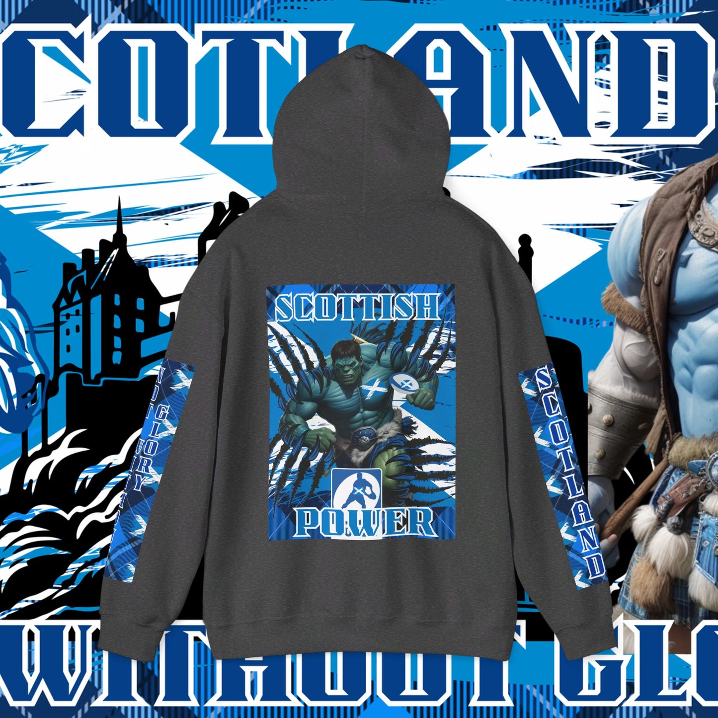 Scotland Hoodie, Scottish rugby Sweatshirt, Pullover, Winter Hoodie, Supporter Hoodie, Edinburgh castle, Rugby