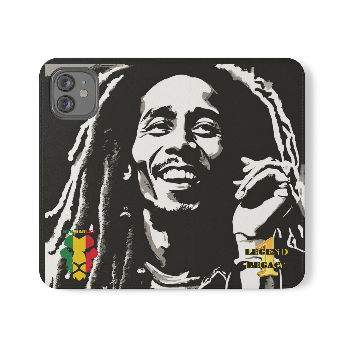 Bob Marley One Legend One Legacy Reggae Rasta Portrait  Flip Cases