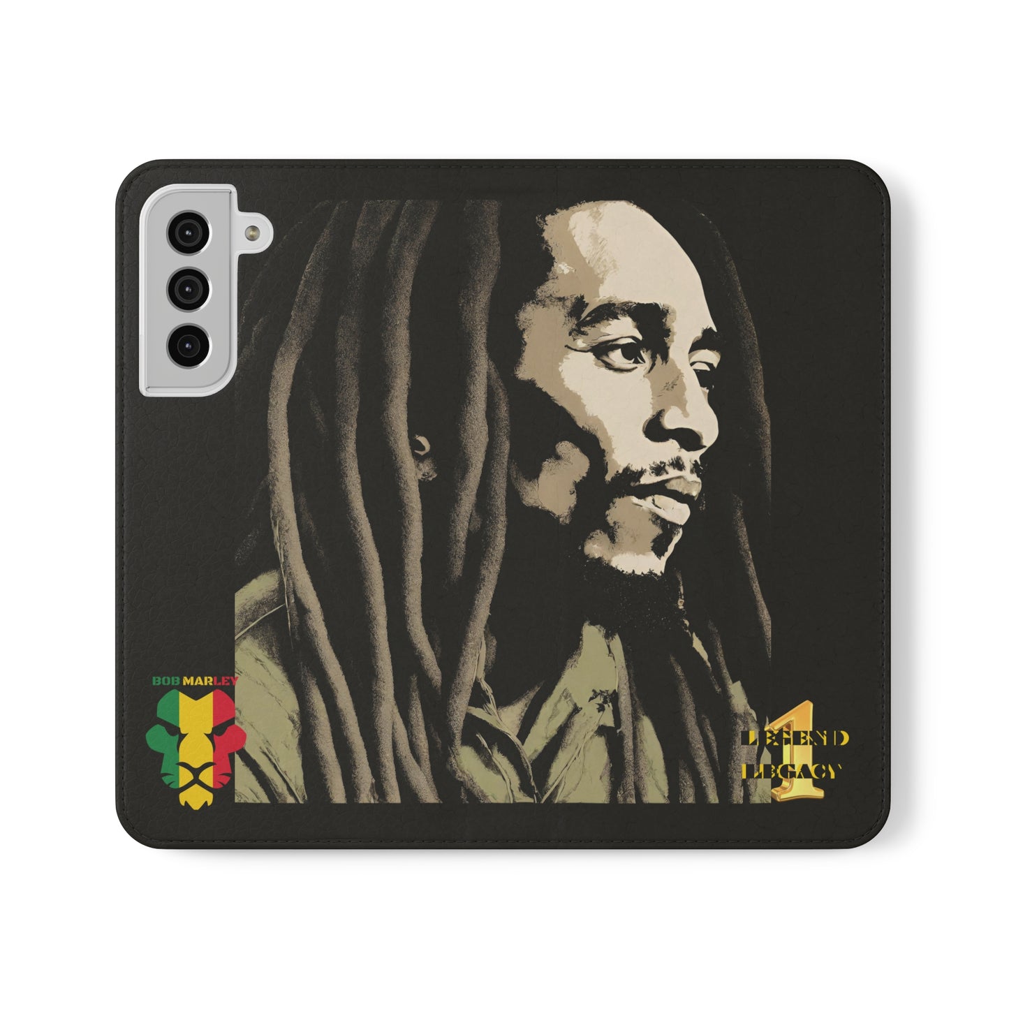 Bob Marley One Legend One Legacy Reggae Rasta Flip Cases