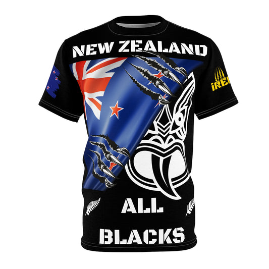 All Blacks T-shirt, New Zealand Rugby Tee, Kiwi Rugby Supporter Shirt, NZ Rugby Fan Gear, All Blacks Apparel