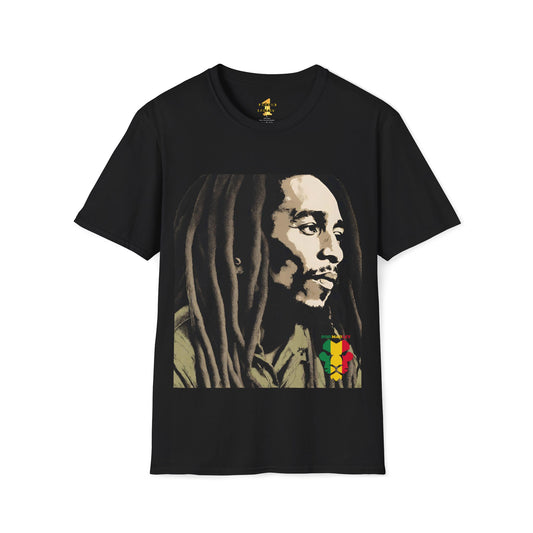 Bob Marley One Legend One Legacy Reggae Rasta Portrait T-Shirt