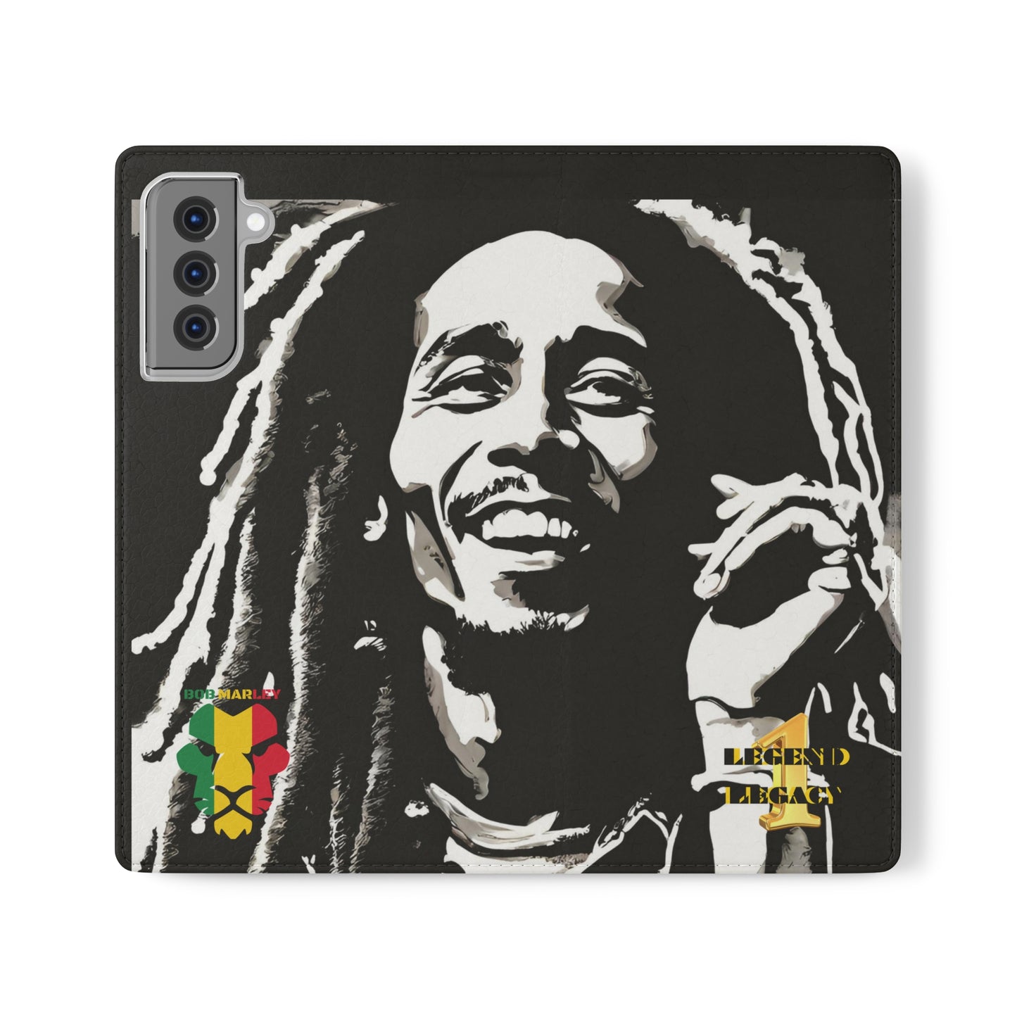 Bob Marley One Legend One Legacy Reggae Rasta Portrait  Flip Cases