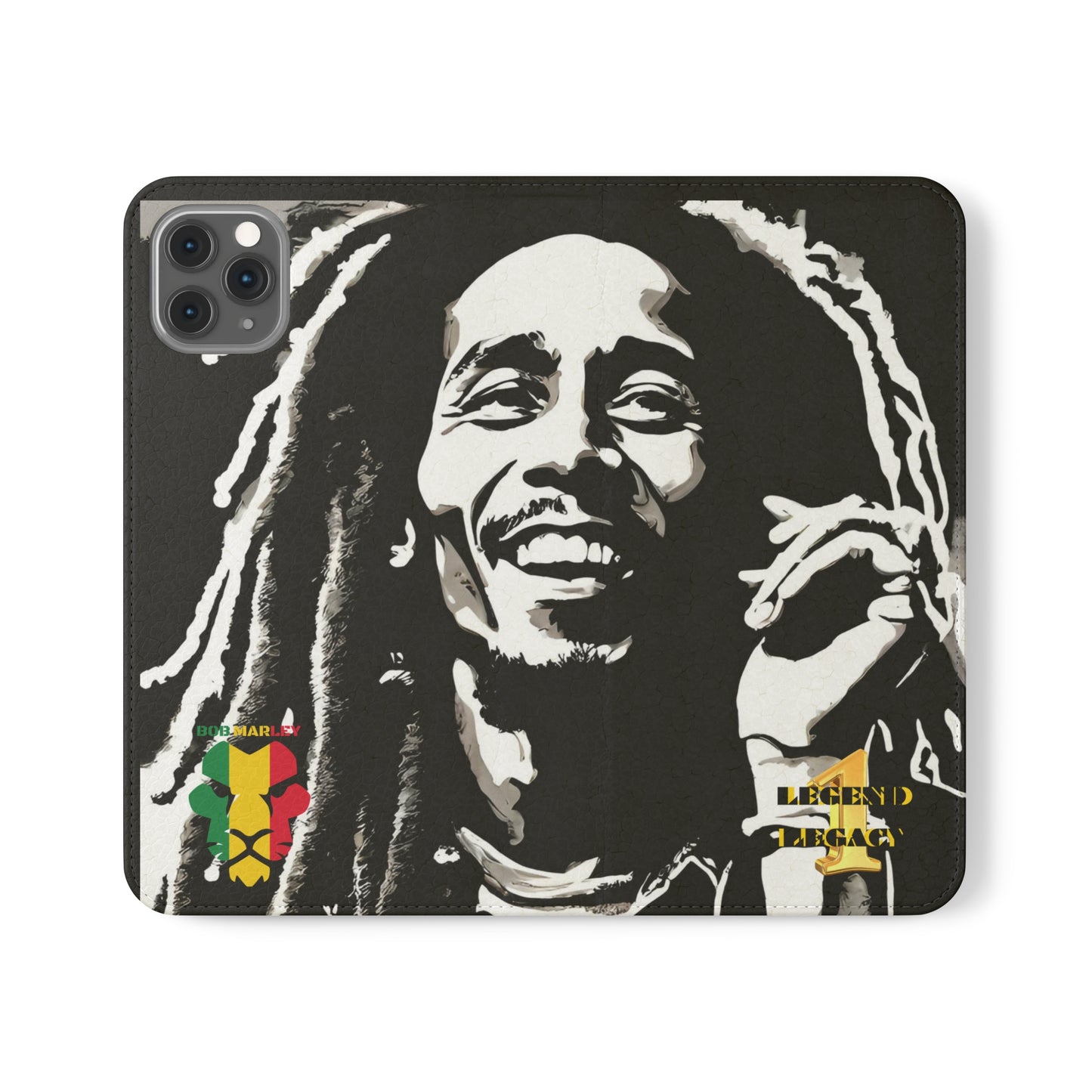 Bob Marley One Legend One Legacy Reggae Rasta Portrait  Flip Cases