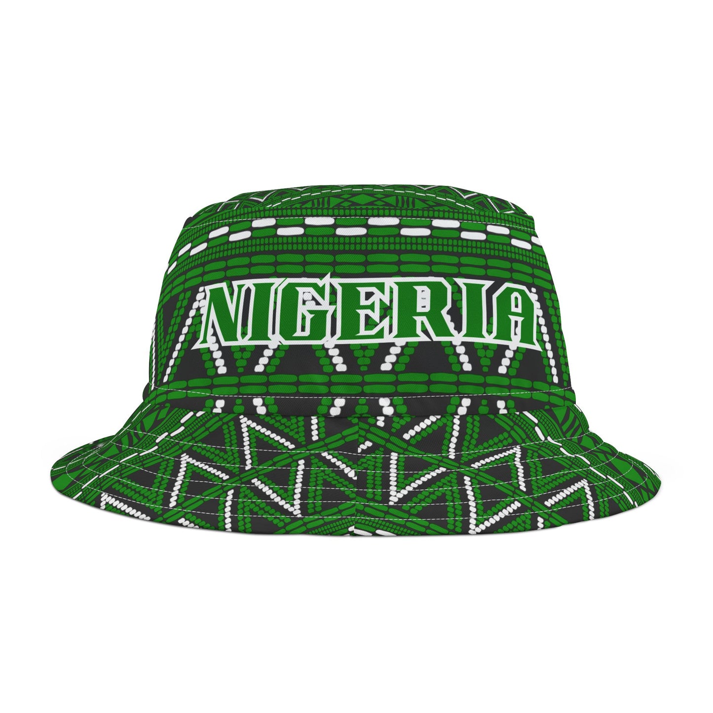 Bucket Hat, Nigeria Africa design, African Print Headwear, Tribal Print Cap, Ethnic Sun Hat, Vacation Accessory