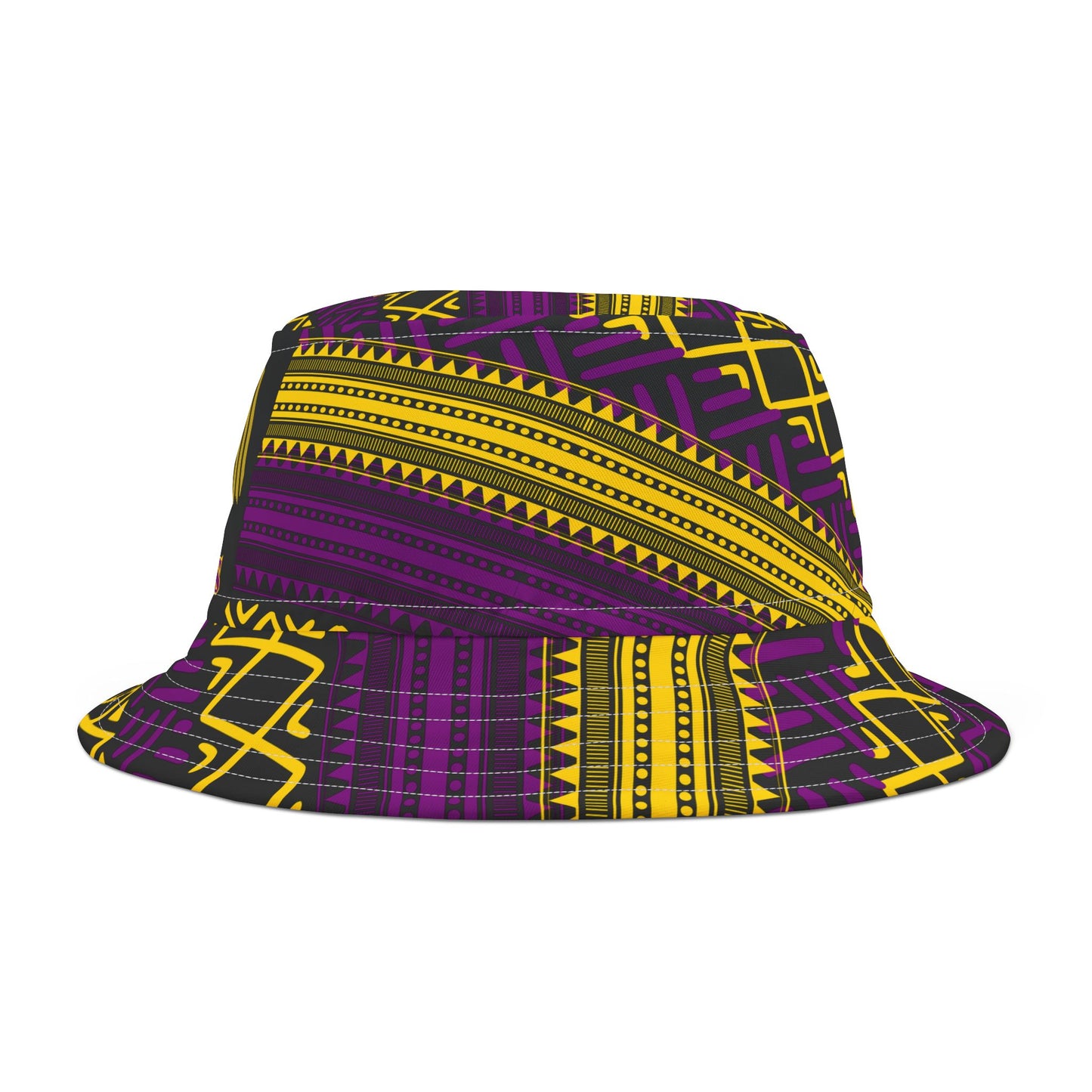 Bucket Hat Los Angeles Purple and Gold LA, LA Bucket Hat, Los Angeles Cap, Purple and Gold Hat, LA City Hat, Trendy Streetwear Cap