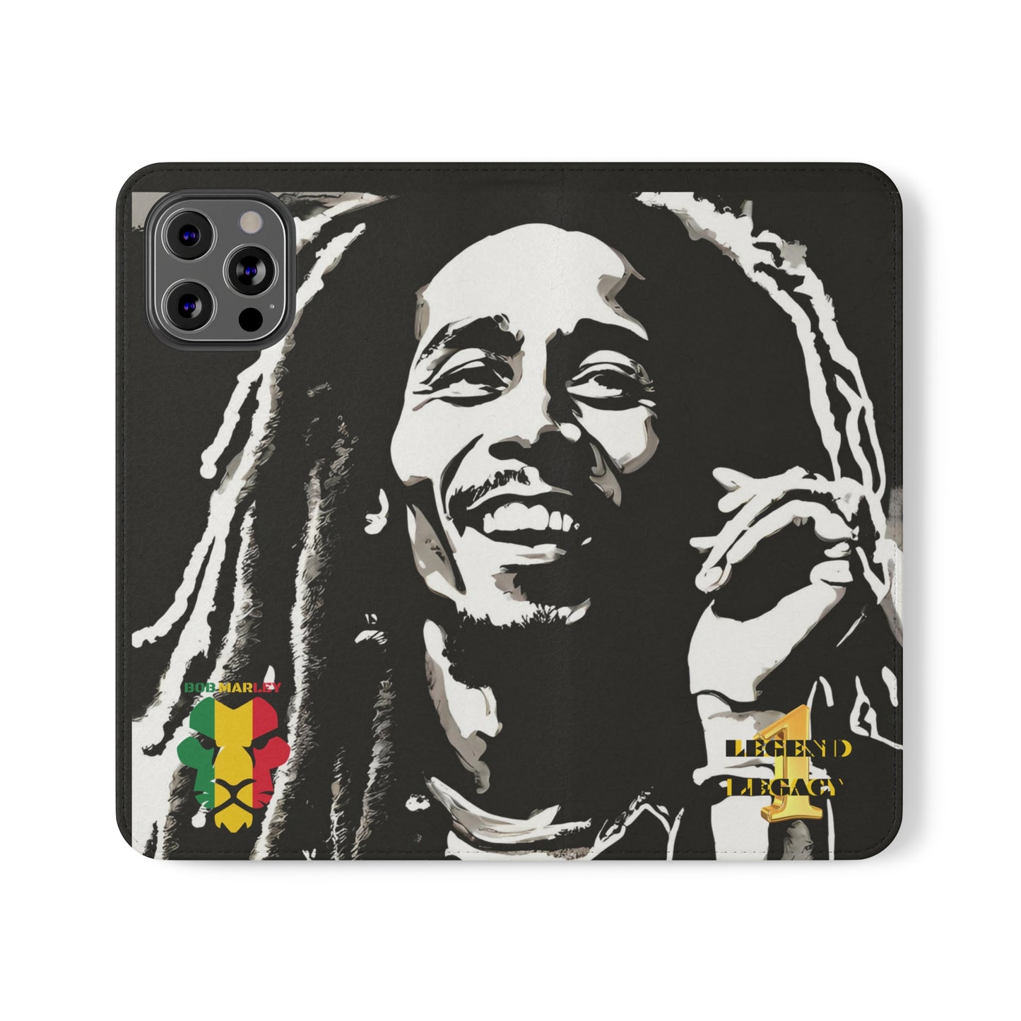 Bob Marley One Legend One Legacy Reggae Rasta Portrait  Flip Cases