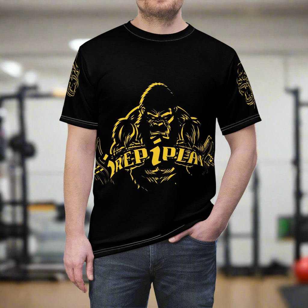 Gym Custom brand iREPiPLAY logo custom brand T-shirt