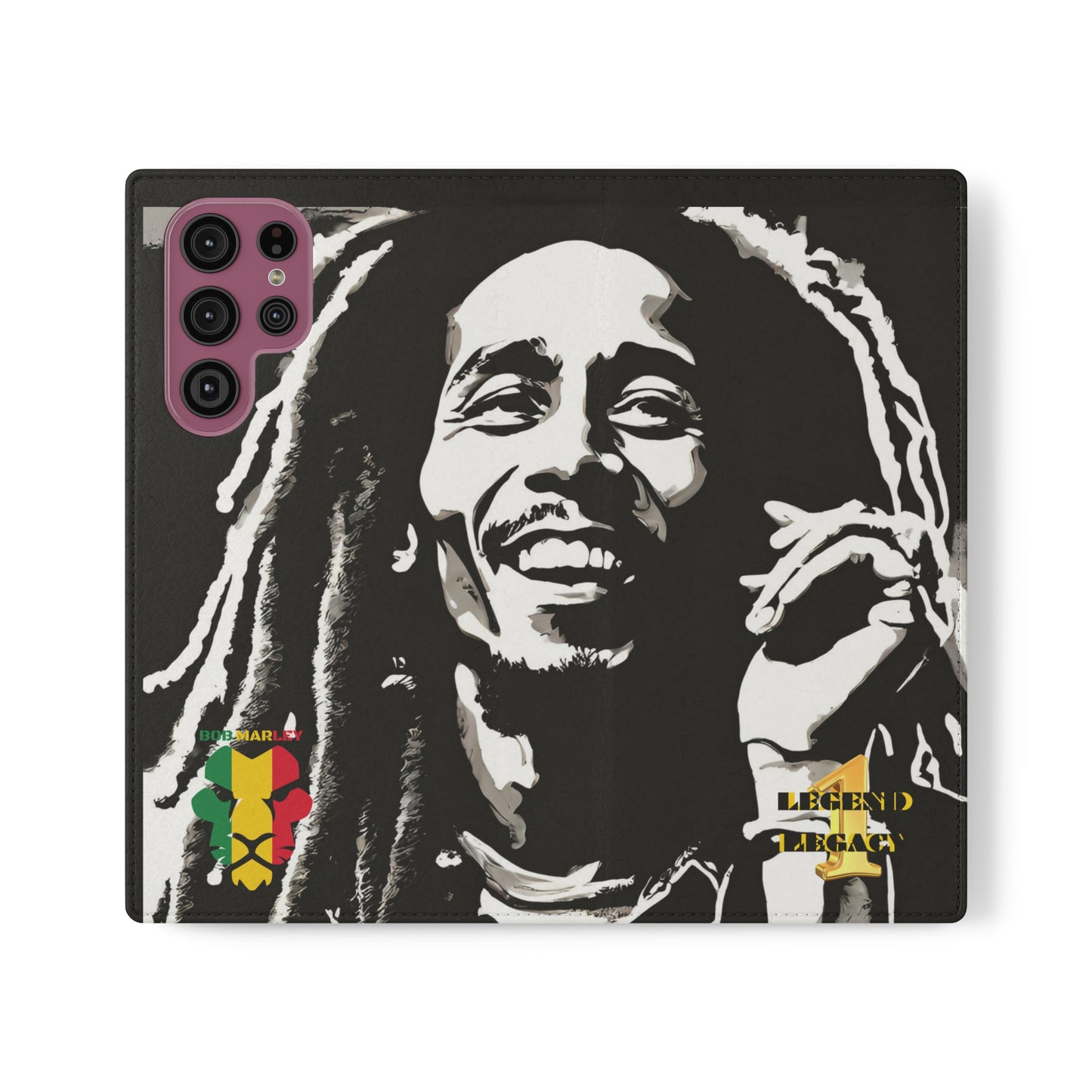 Bob Marley One Legend One Legacy Reggae Rasta Portrait  Flip Cases