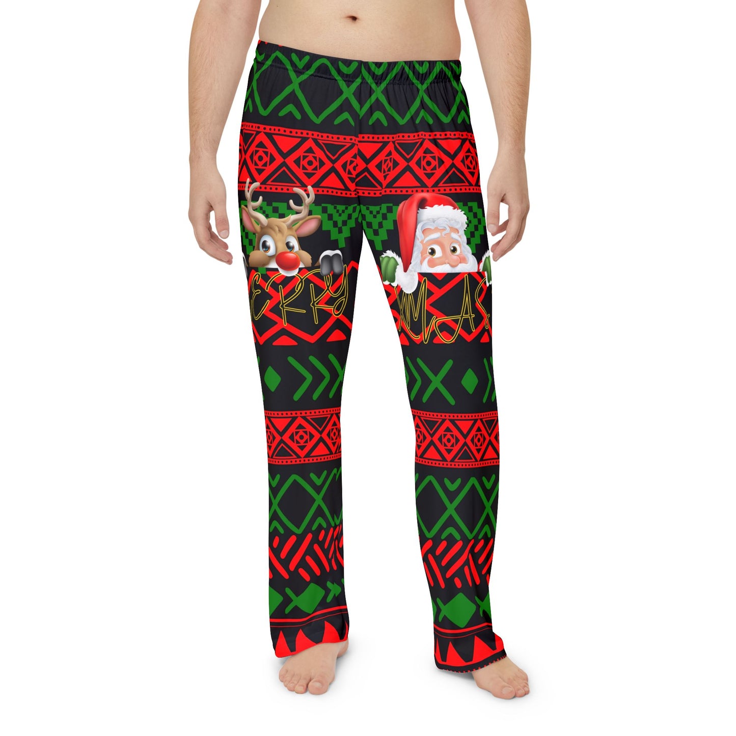 Christmas Pajama Pants, Matching Holiday Gift Presents, Men's Lounge Sleepwear, Xmas Season, Festive PJ Bottoms, Winter Comfort Trousers