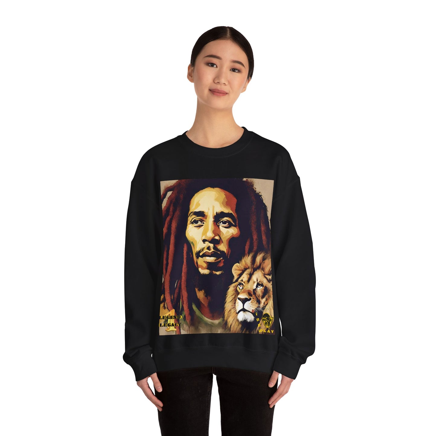 Bob Marley One Love Legacy Reggae Jamaica Rasta Jah Unisex Heavy Blend™ Crewneck Sweatshirt