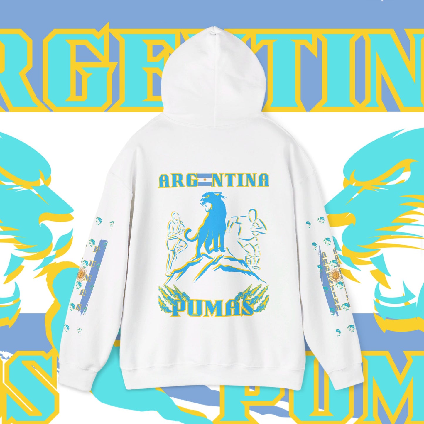 Argentina Hoodie Rugby Sweatshirt, pullover winter, world rugby hoodie, los pumas, gift, Supporter hoodie, argentine