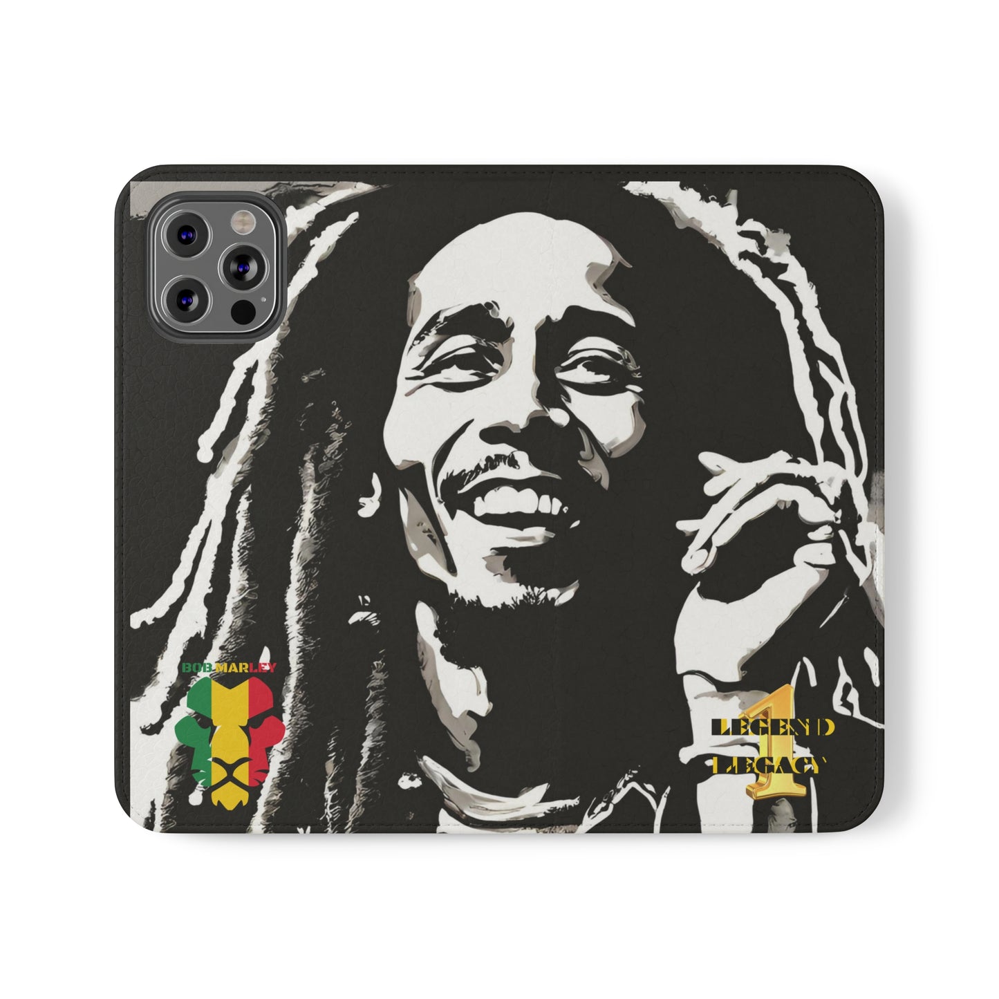 Bob Marley One Legend One Legacy Reggae Rasta Portrait  Flip Cases