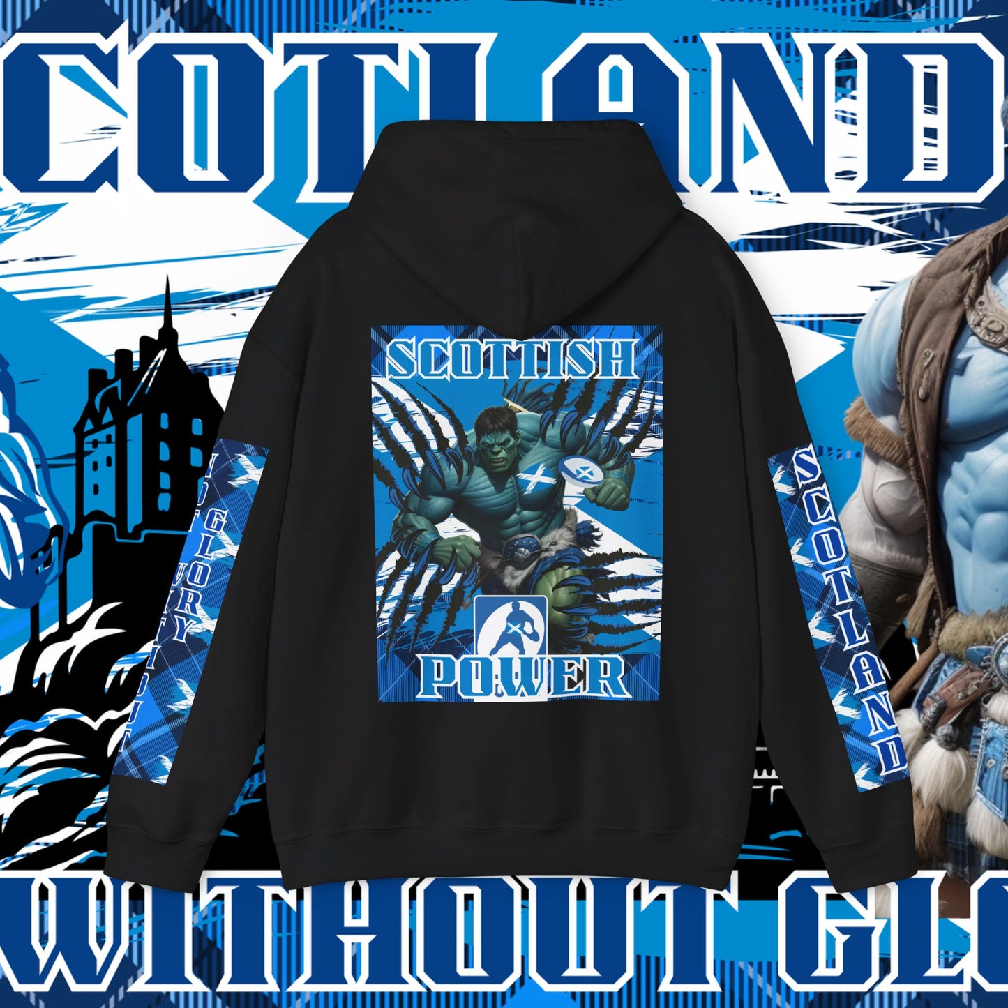 Scotland Hoodie, Scottish rugby Sweatshirt, Pullover, Winter Hoodie, Supporter Hoodie, Edinburgh castle, Rugby