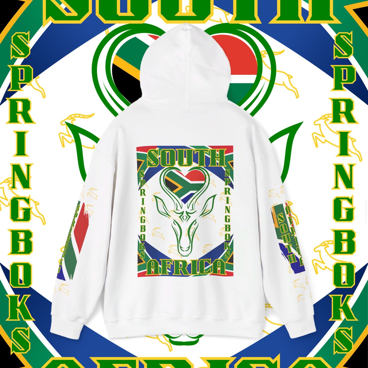 South African Hoodie Sweatshirt, Springboks, Rugby World champions hoodie, Springbok hoodie, pullover, winter gift,