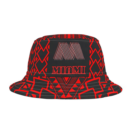 Bucket Hat Miami City Heat, Miami Sunshine Cap, Summer Beach Sunhat, Vacation Travel Headwear, Urban Street Style Hat