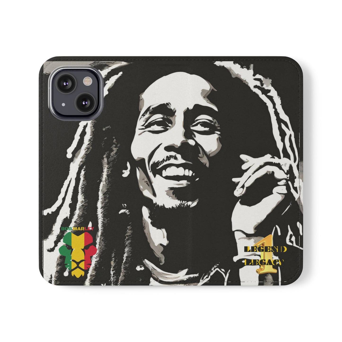 Bob Marley One Legend One Legacy Reggae Rasta Portrait  Flip Cases