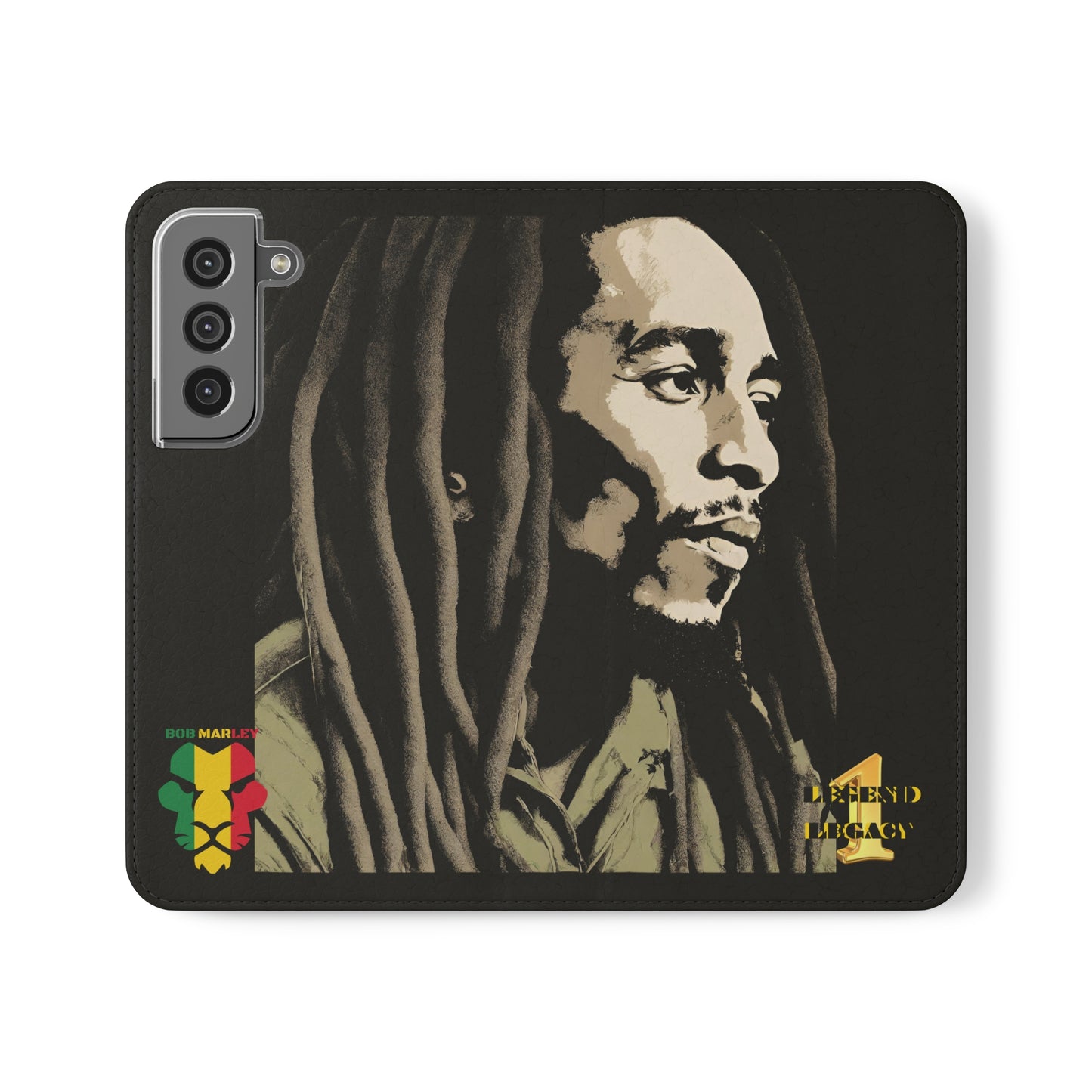 Bob Marley One Legend One Legacy Reggae Rasta Flip Cases