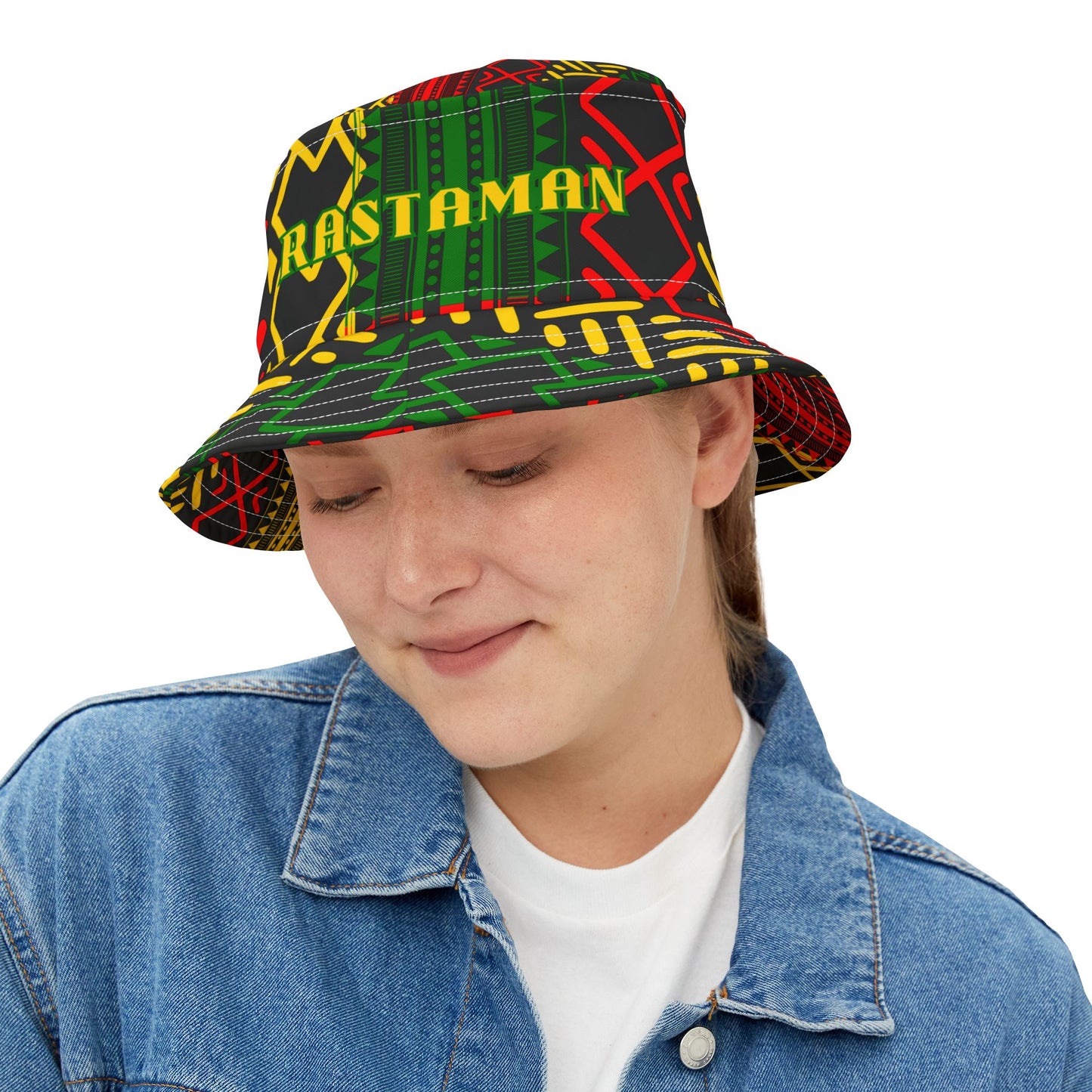 Bucket Hat- Rastaman, Rasta, Reggae music, Jamaica Headwear, Urban wear, Style Jamaica,