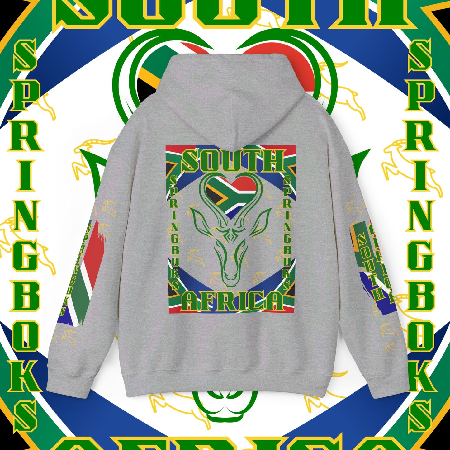 South African Hoodie Sweatshirt, Springboks, Rugby World champions hoodie, Springbok hoodie, pullover, winter gift,