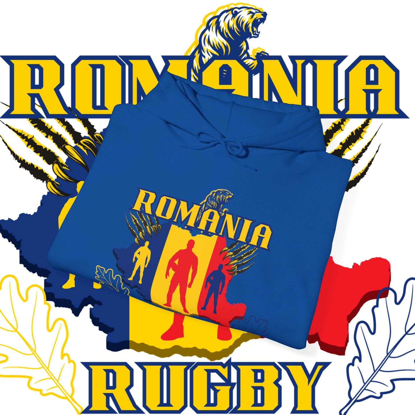 Romania Hoodie Sweatshirt, rugby pullover, winter gift, Supporter Hoodie, world rugby, unisex