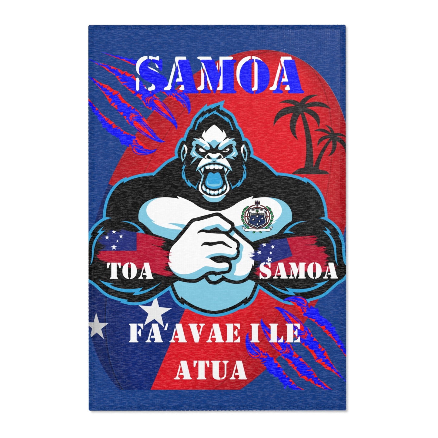 Samoan Supporter Area Rugs