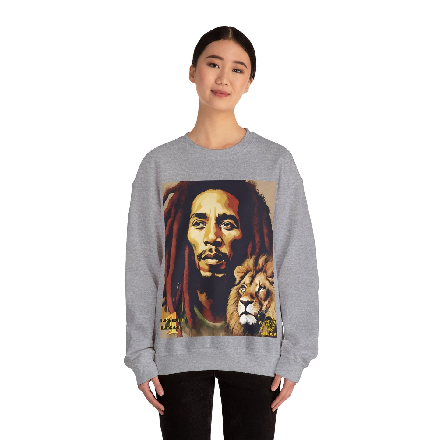 Bob Marley One Love Legacy Reggae Jamaica Rasta Jah Unisex Heavy Blend™ Crewneck Sweatshirt