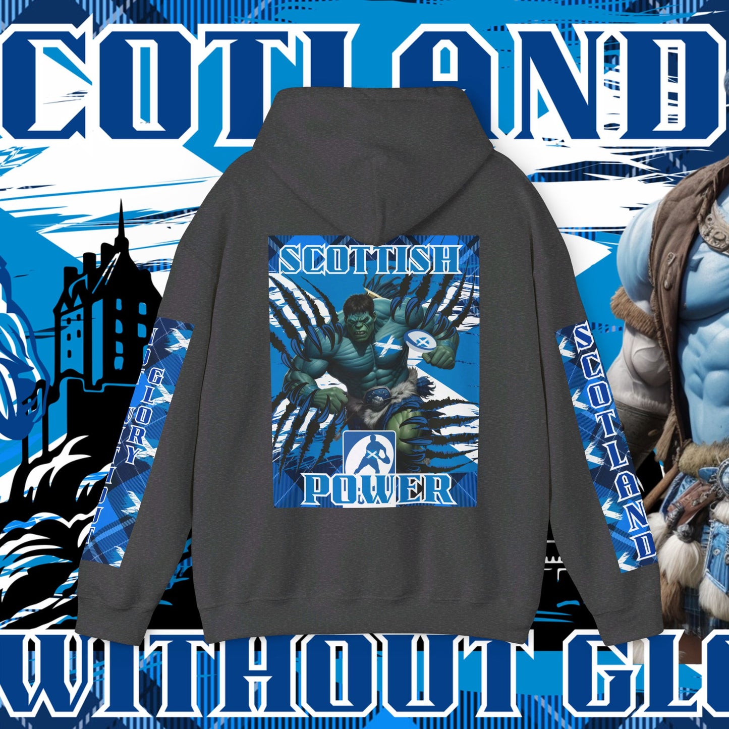 Scotland Hoodie, Scottish rugby Sweatshirt, Pullover, Winter Hoodie, Supporter Hoodie, Edinburgh castle, Rugby