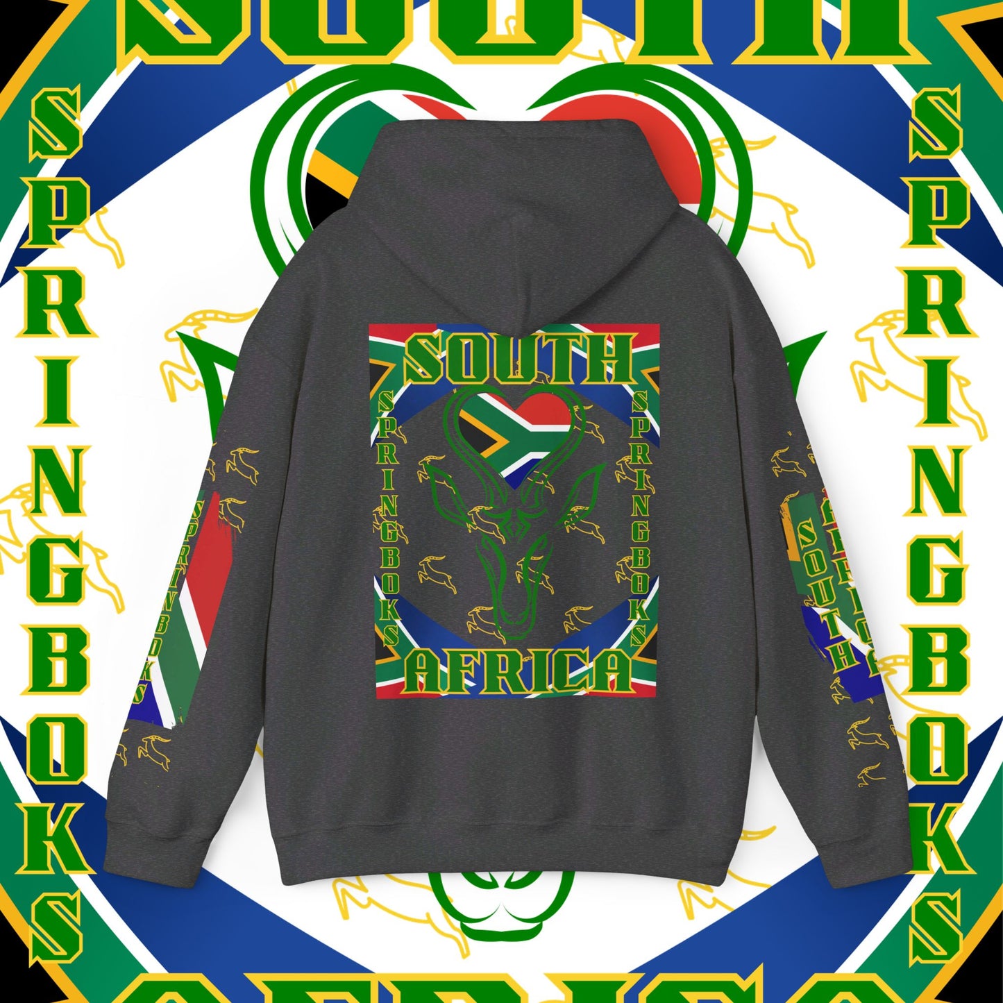 South African Hoodie Sweatshirt, Springboks, Rugby World champions hoodie, Springbok hoodie, pullover, winter gift,