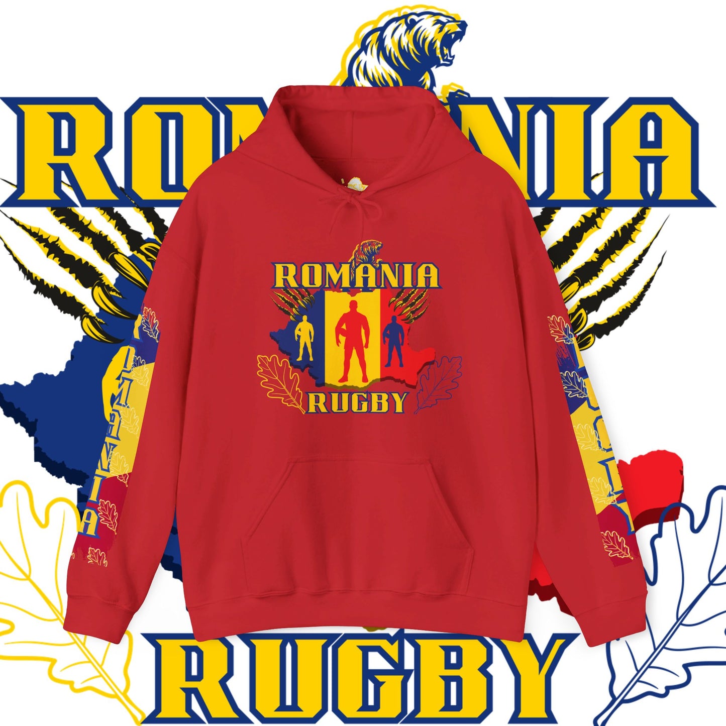 Romania Hoodie Sweatshirt, rugby pullover, winter gift, Supporter Hoodie, world rugby, unisex