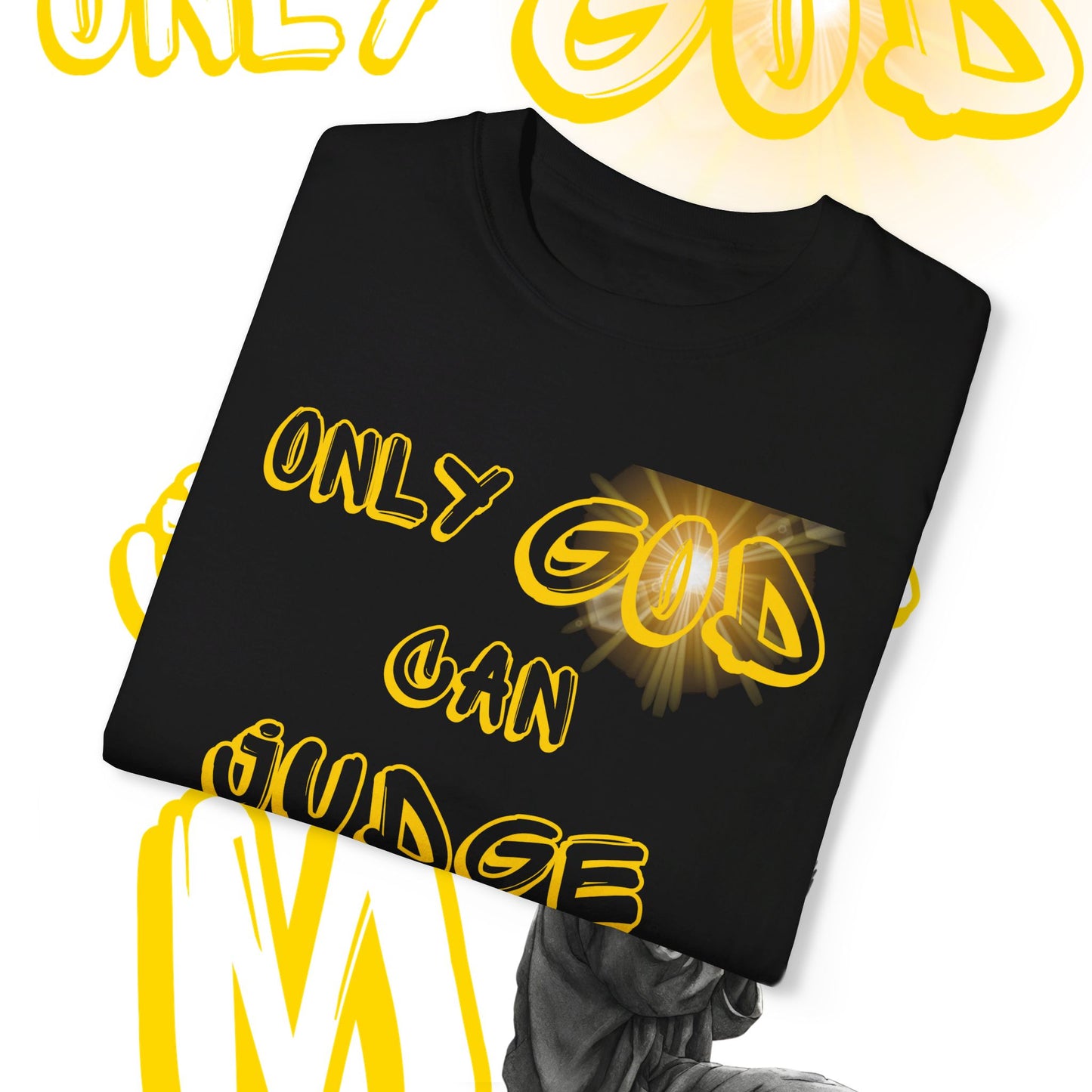 Only God Can Judge Me tee, Statement Tee, Graphic Tee, Contemporary Style, Bold Design, Inspirational Apparel, Trendy Slogans, Urban Culture